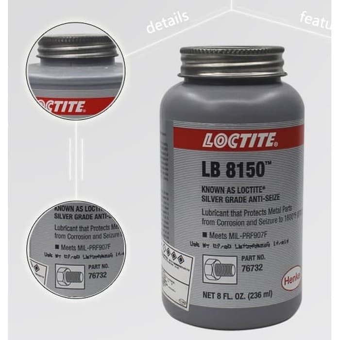 Jual LOCTITE LB 8150 SILVER GRADE ANTI SEIZE 236 ML Shopee Indonesia