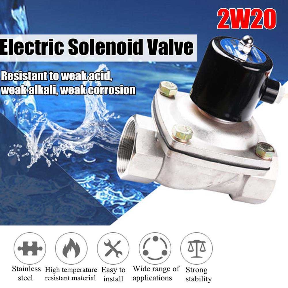 Jual Electric Solenoid Water Valve V Inch W B Shopee