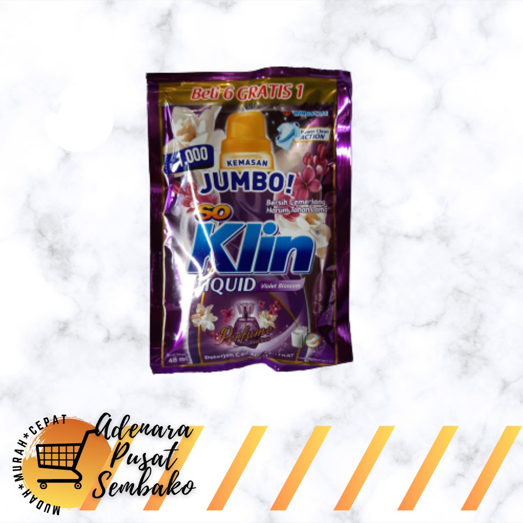 Jual SO KLIN LIQUID SACHET 48 ML BERBAGAI VARIAN Shopee Indonesia