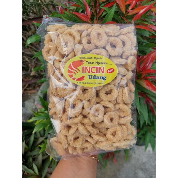 Jual Snack Cemilan Incin Udang Asli Udang 250 Gram Rasa Original Renyah