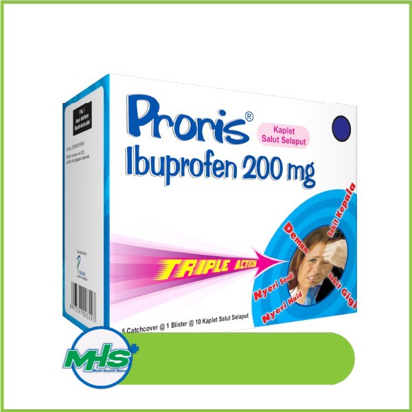 Jual Proris Ibuprofen Mg Triple Action Strip Shopee Indonesia