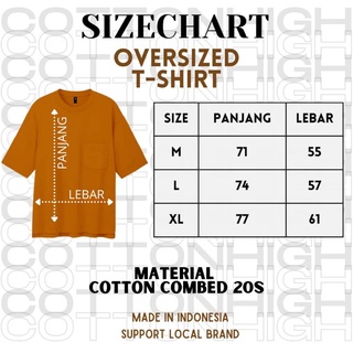 Jual Kaos Polos Oversize Pocket Unisex Premium Cotton Combed S