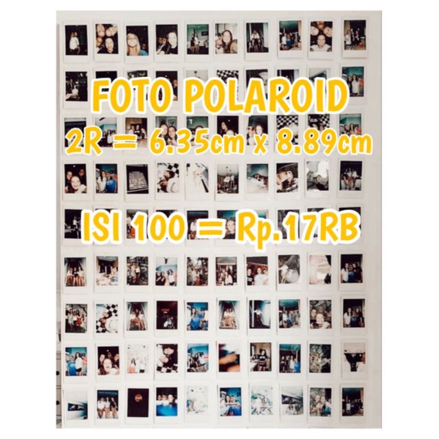 Jual Cetak Foto Polaroid Murah Isi 100 Foto Shopee Indonesia