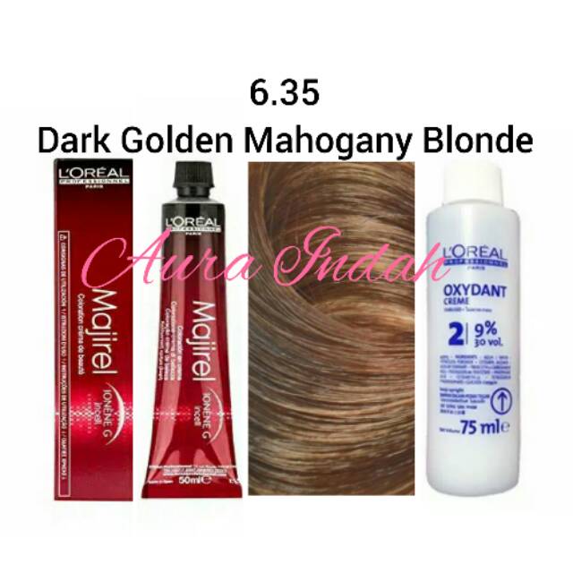 Jual LOREAL MAJIREL NO 6 35 DARK GOLDEN MAHOGANY BLONDE OXYDANT 75ML