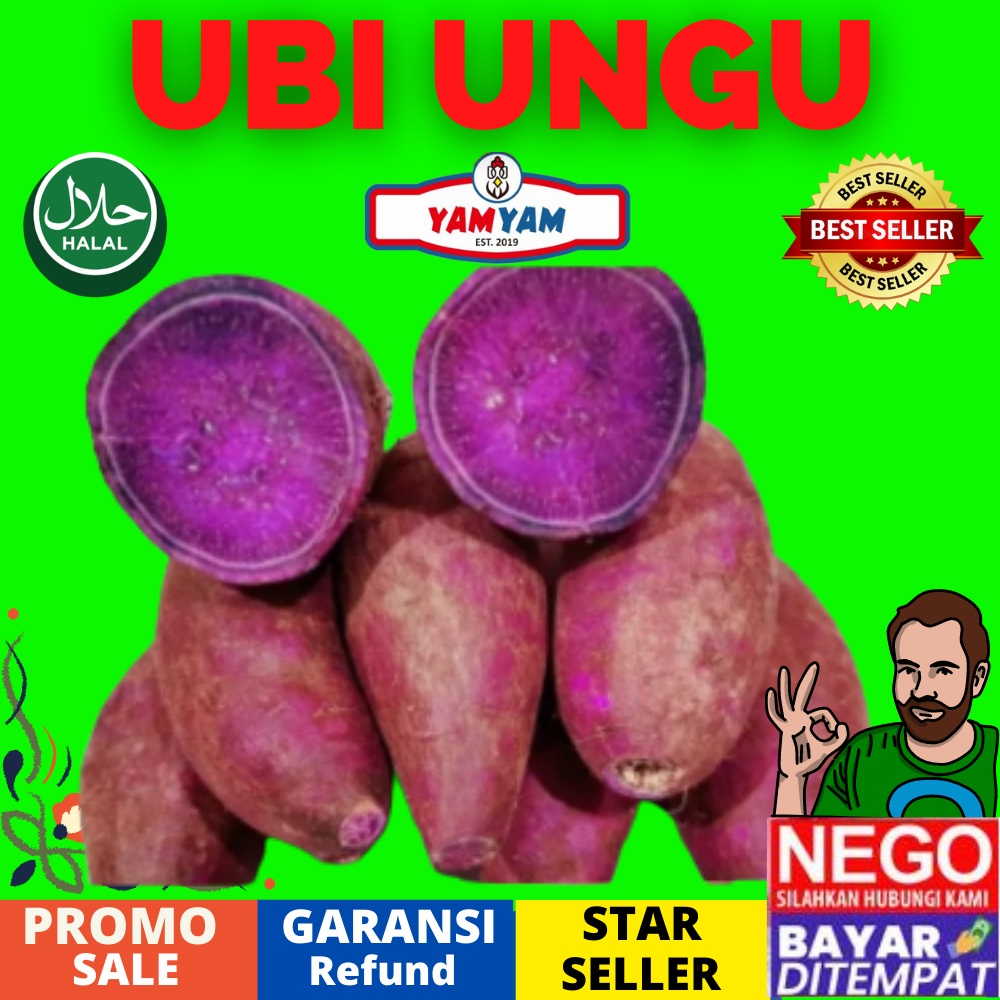 Jual UBI UNGU MURASAKI 1 KG 1000gr 1000 Gram MENTAH 1 PAKET 1 BUNGKUS