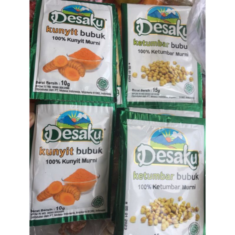 Jual Desaku Kunyit Ketumbar Bubuk Gr Renceng Isi Sachet