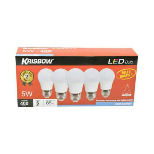 Jual Lampu Bohlam Led Krisbow Watt Isi Indonesia Shopee Indonesia