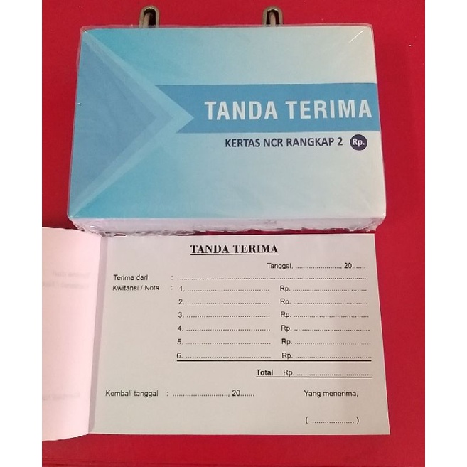 Jual PACK ISI 10 TANDA TERIMA UANG 2 PLY TANDA TERIMA RUPIAH 2 PLY