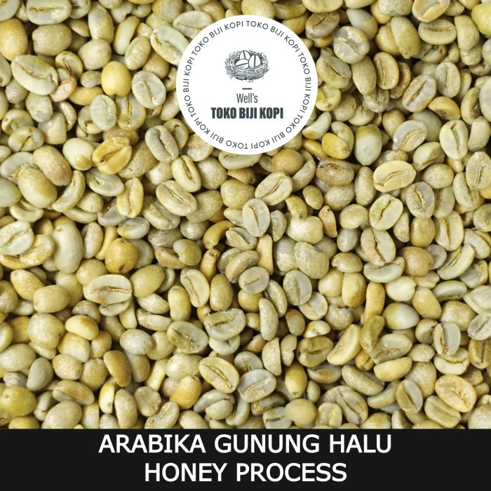 Jual GREEN BEAN ARABIKA GUNUNG HALU HONEY PROCESS KOPI MENTAH 1 KG