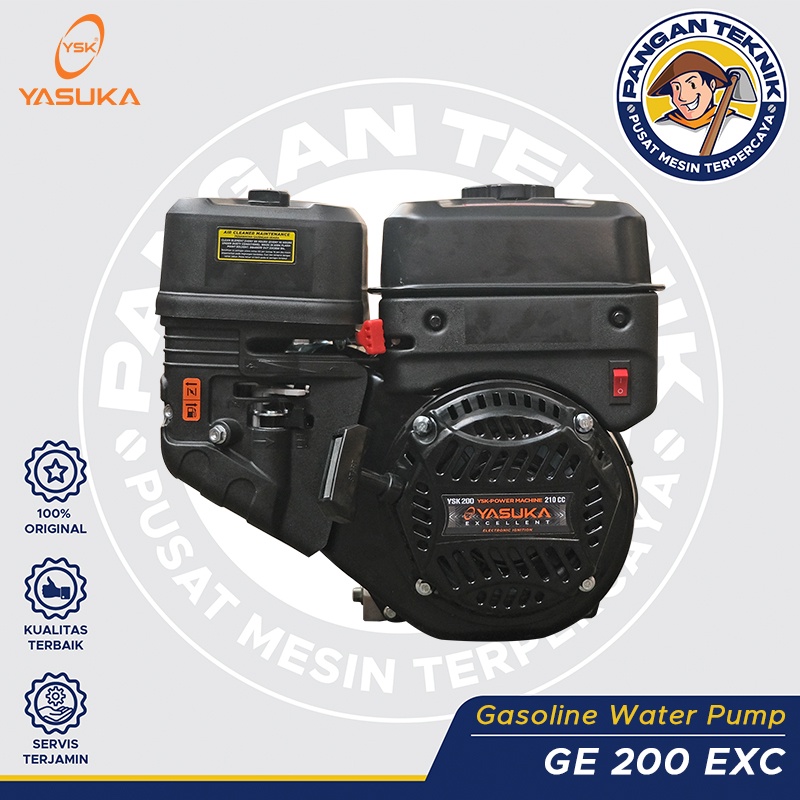 Jual MESIN PENGGERAK BENSIN YASUKA GX 200 EXCELLENT MESIN KETINTING