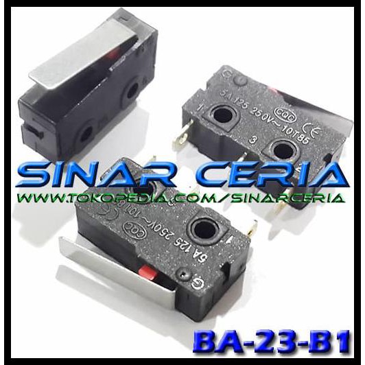 Jual PROMO MICRO LIMIT SWITCH SAKLAR KECIL 3 PIN GAGANG 5A 250V AC BISA