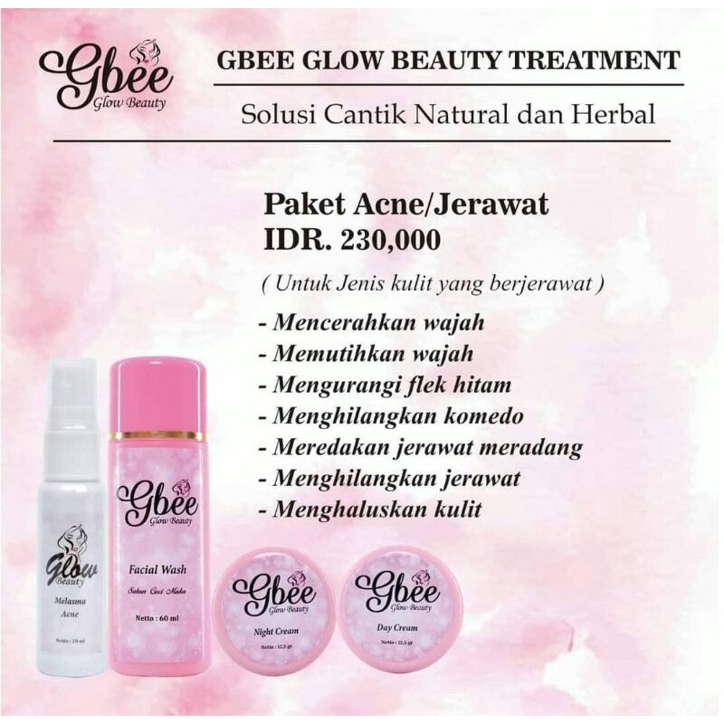 Jual Paket Acne Jerawat Gbee Glow Beauty Shopee Indonesia