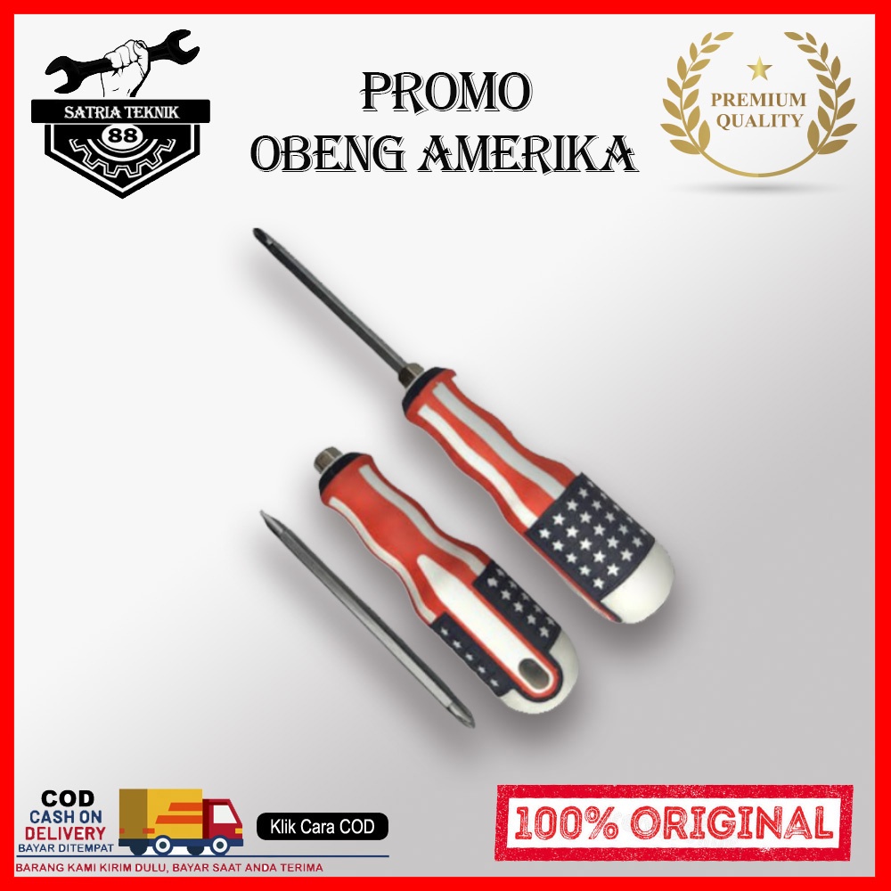 Jual Promo Obeng Bolak Balik Amerika Inch Obeng Way Usa