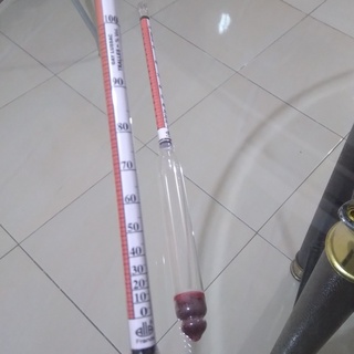 Jual Alkohol Meter 0 100 G Lussac Traillers Hydrometer Uji Kadar