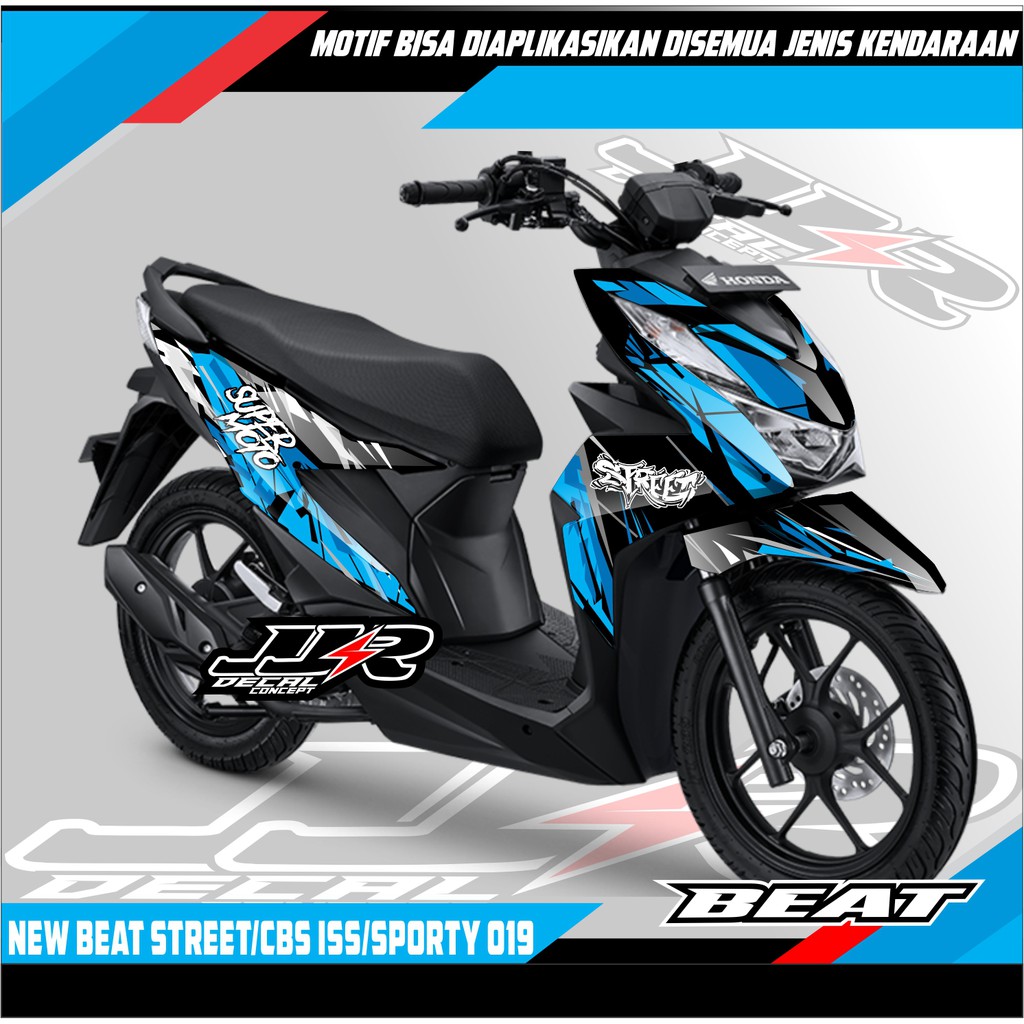 Jual STIKER DECAL HONDA NEW BEAT STREET BEAT DELUXE CBS 2020 2022 FULL