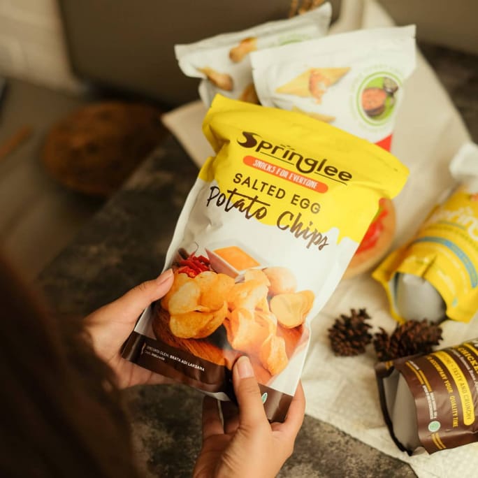 Jual Springlee Salte Egg Potato Chips Springlee Salted Egg Potato