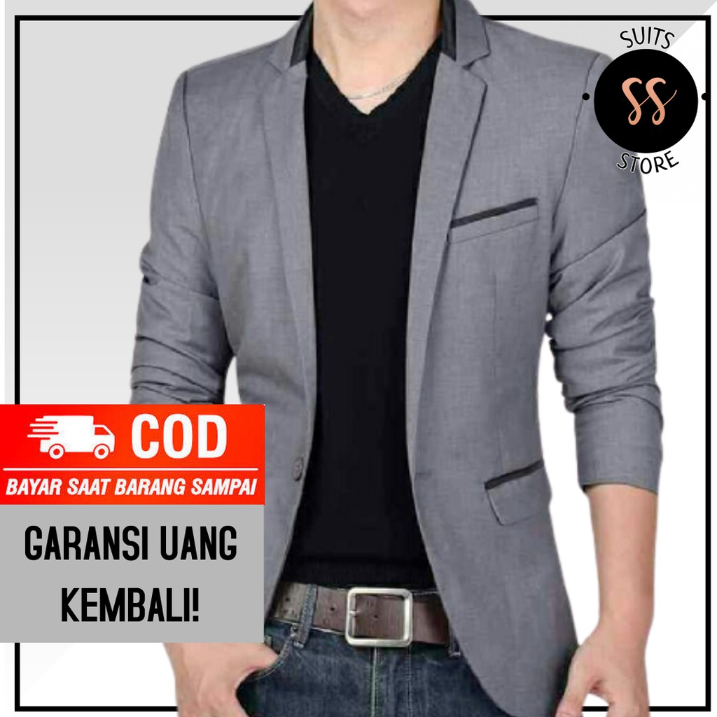 Jual Jas Pria Murah Blazer Pria Jas Formal Pria Jas Hitam Jas Slimfit