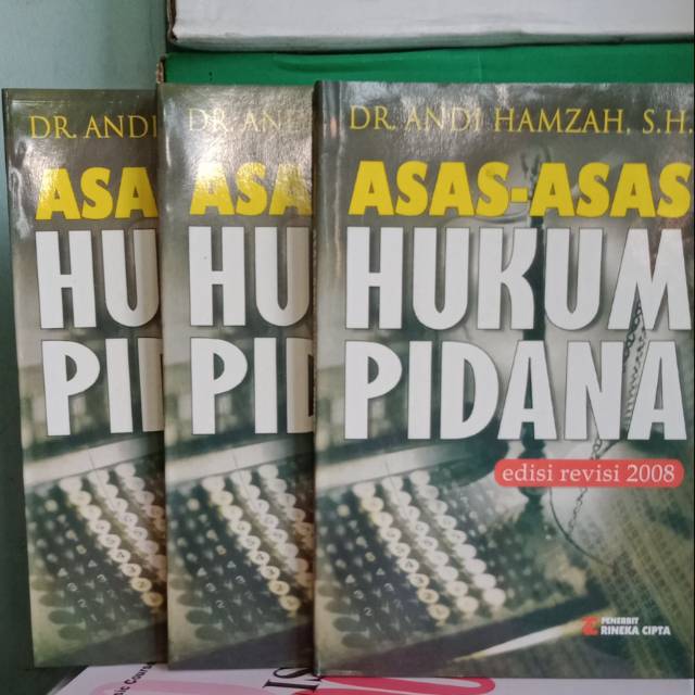 Jual Buku Asas Asas Hukum Pidana By Andi Hamzah Shopee Indonesia