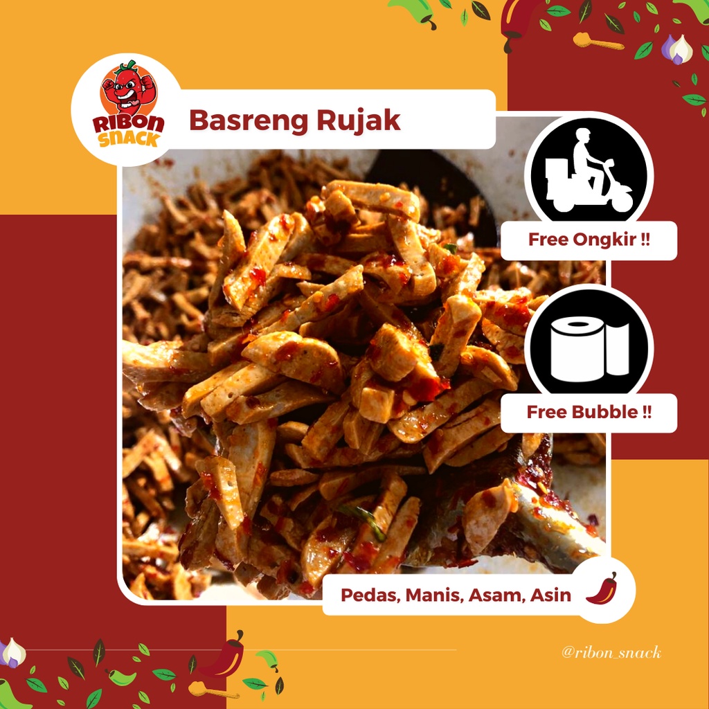 Jual Basreng Bumbu Rujak 100 Gram Indonesia Shopee Indonesia