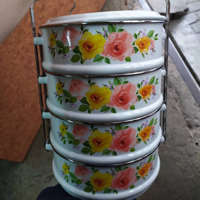 Jual Ideal Rantang Makan Enamel Susun Diameter Cm Shopee Indonesia