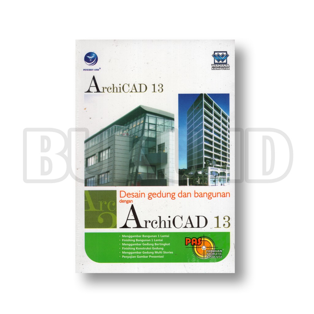 Jual Buku PAS Desain Gedung Dan Bangunan Dengan ArchiCAD 13 Shopee