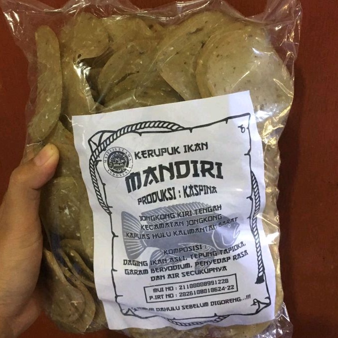 Jual Kerupuk Ikan Asli Mandiri Kaspina Oleh Oleh Kapuas Hulu 1kg