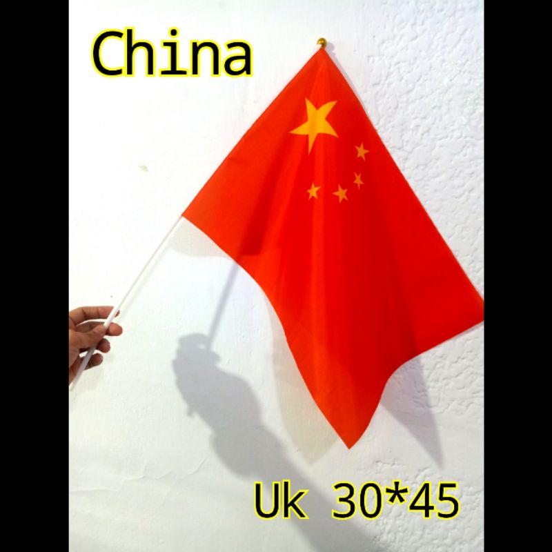 Jual Bendera Tangan Negara China Ukuran 30 X 45 Shopee Indonesia