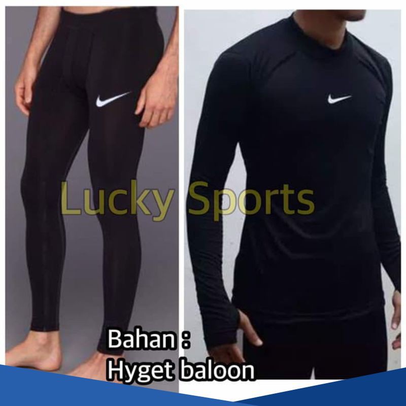 Jual Celana Manset Baselayer Panjang Longpants Gym Legging Renang Nikee