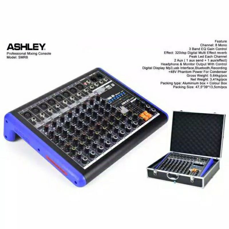 Jual Mixer Ashley Smr8 8channel ORYGINAL Ashley Smr 8 FREE KOPER MIXER