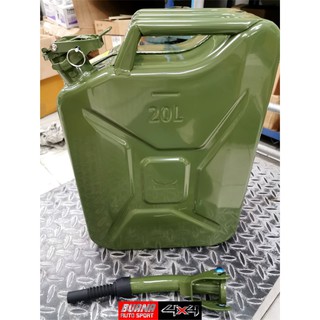 Jual Jerigen Besi 20 Liter Metal Jerrycan Plus Corong Road Hacker