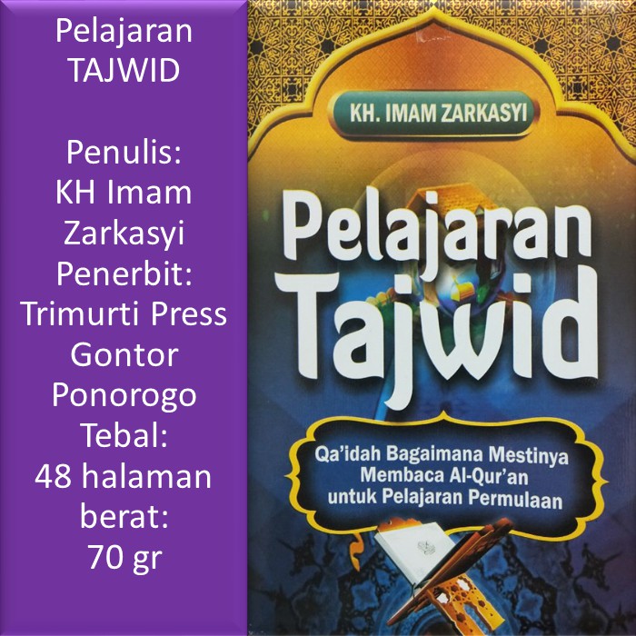 Jual Pelajaran Tajwid Praktis Dasar Lengkap Gontor Pengarang KH Imam