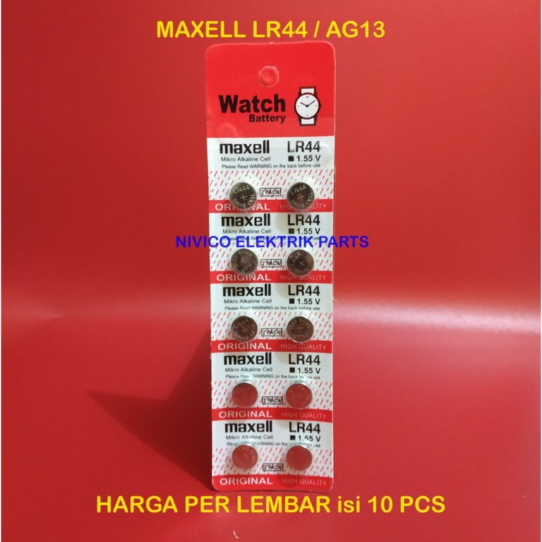 Jual Baterai Batere Batre Maxell Lr Lr Perlembar Isi Pcs Lr