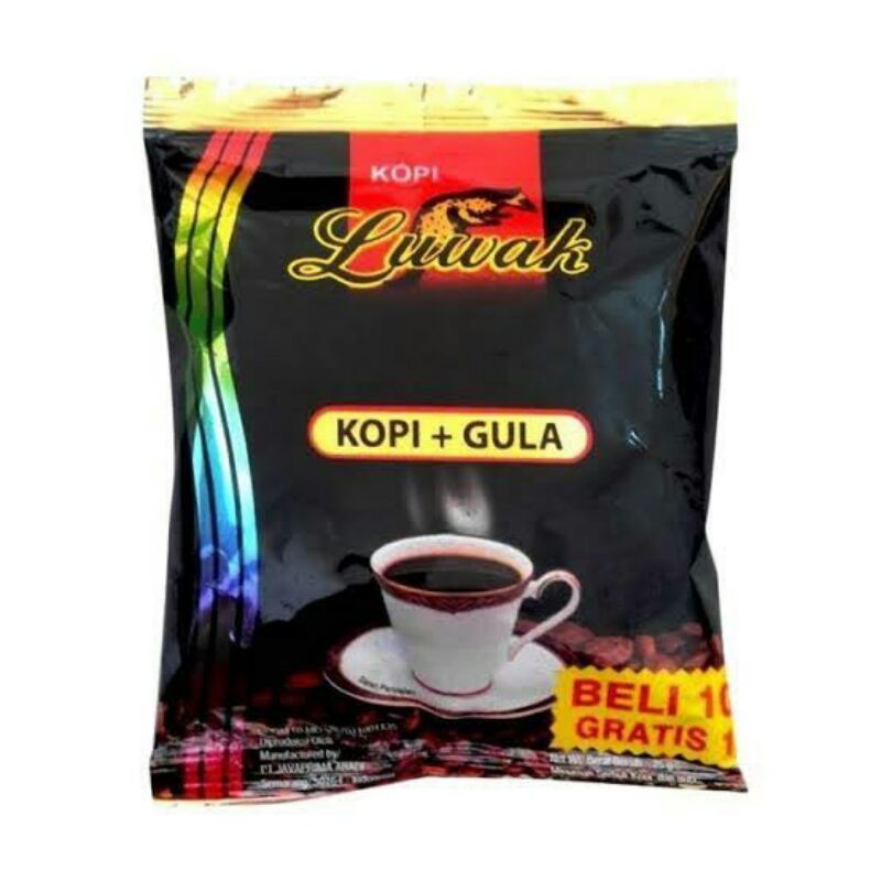 Kopi Luwak Hitam Gula 1 Renceng Shopee Indonesia