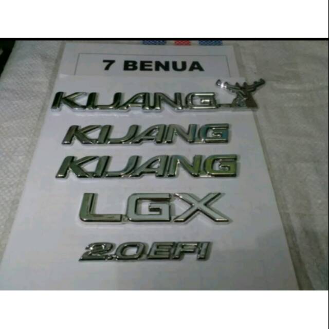 Jual Logo Emblem Toyota Kijang Kapsul Epi Tipe Lgx Complete Komplit