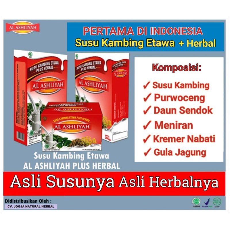 Jual Susu Kambing Etawa Al Ashliyah Original I Susu Kambing Plus