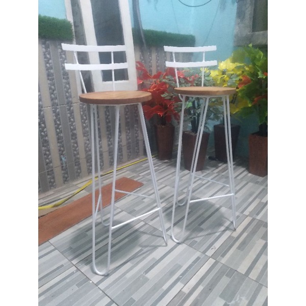 Jual TB70 BANGKU CAFE BANGKU BAR BESI KAYU TINGGI 70CM KURSI CAFE