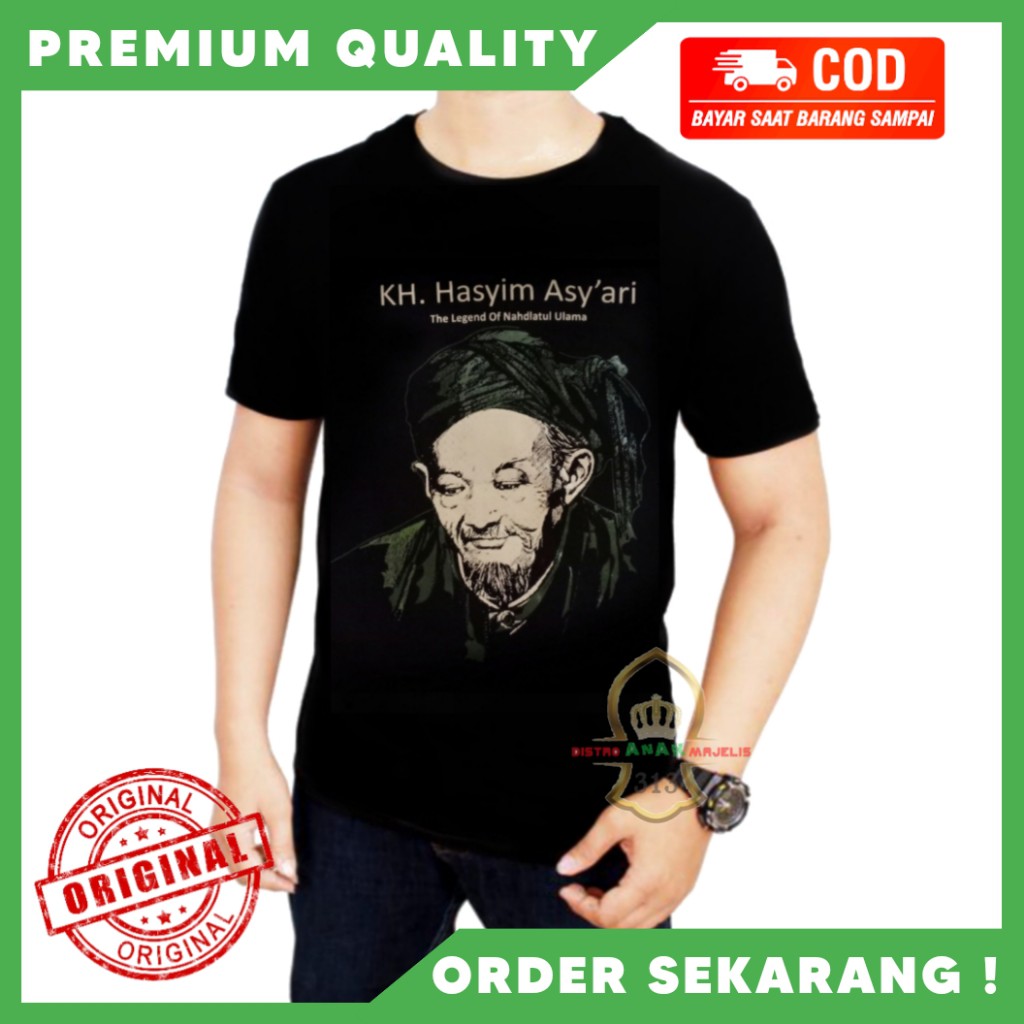 Jual Original Kaos Mbah Hasyim Asyari Kaos Hasyim Asyari Kaos Hasyim