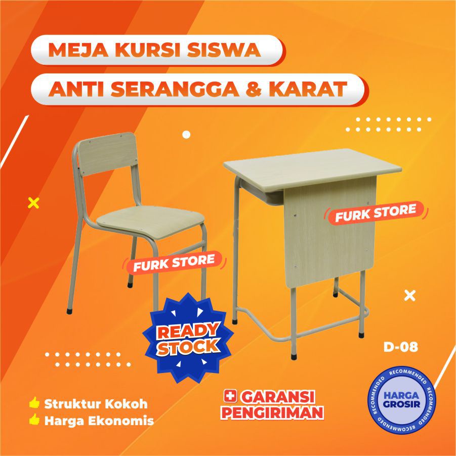 Jual D Meja Kursi Bangku Sekolah Rangka Besi Set Meja Belajar Siswa