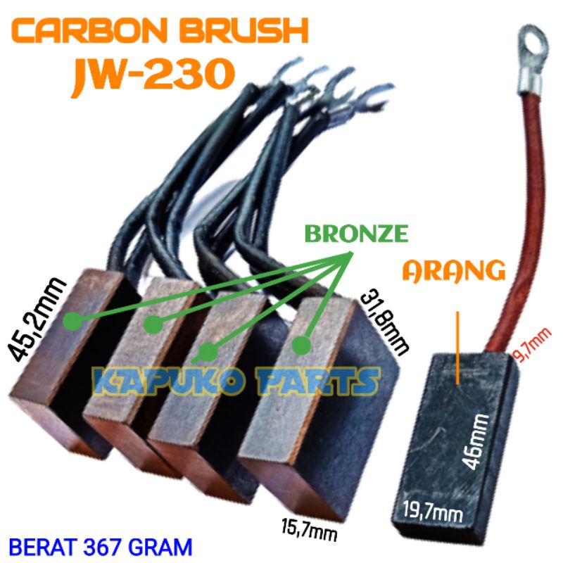 Jual JW 230 CARBON BRUSH UNTUK MESIN LAS DENYO Shopee Indonesia