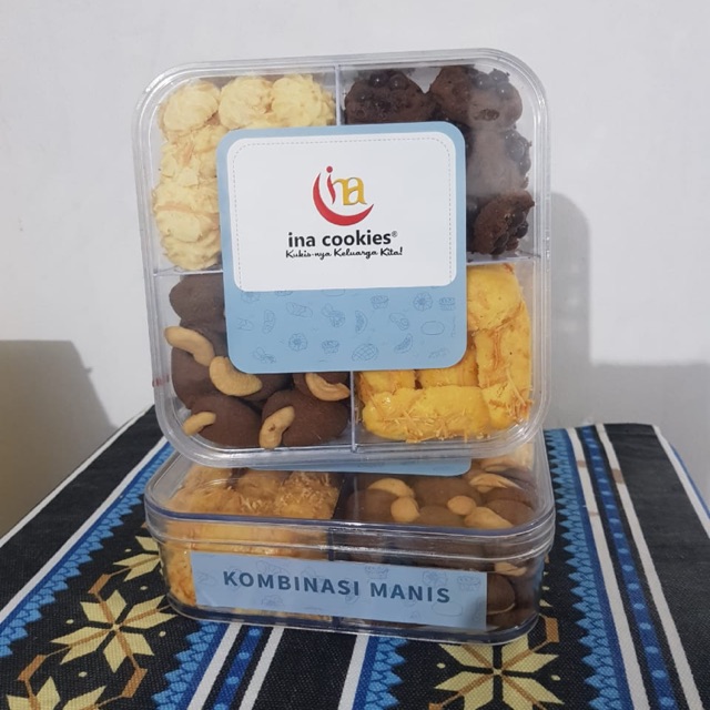 Jual Kue Kering Ina Cookies Kombinasi Kastangel Nastar Sagu Keju