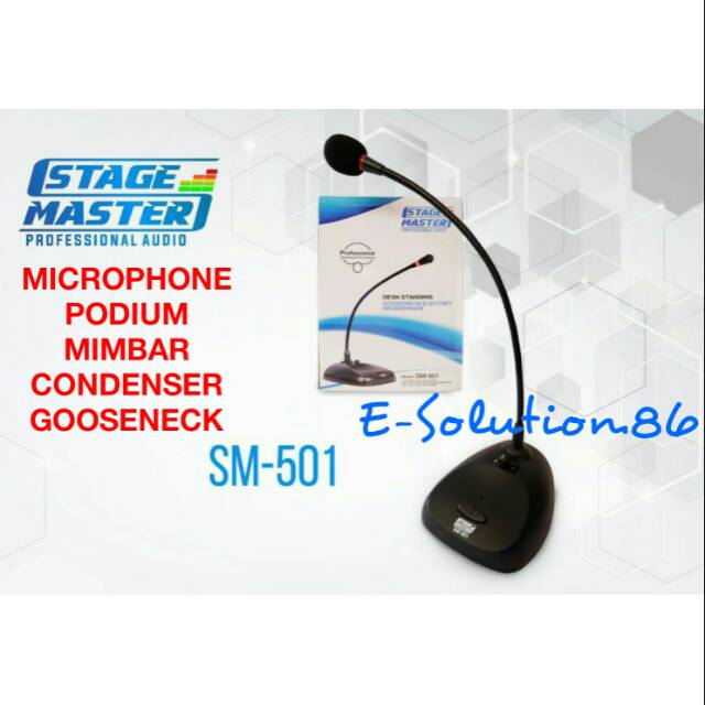 Jual Mic Podium STAGEMASTER 501 Microphone Mimbar Condenser Gooseneck