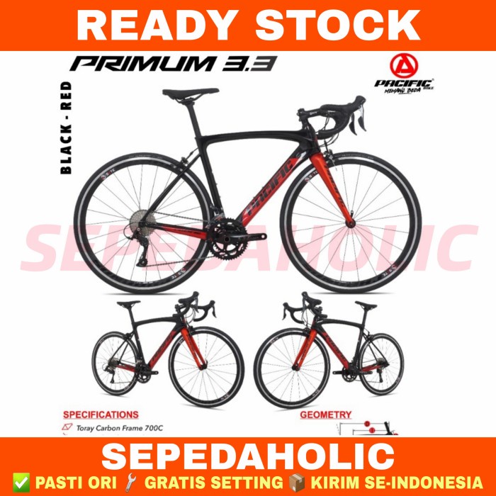 Jual Sepeda Balap Roadbike Pacific Primum 3 3 Carbon Shimano Sora 9