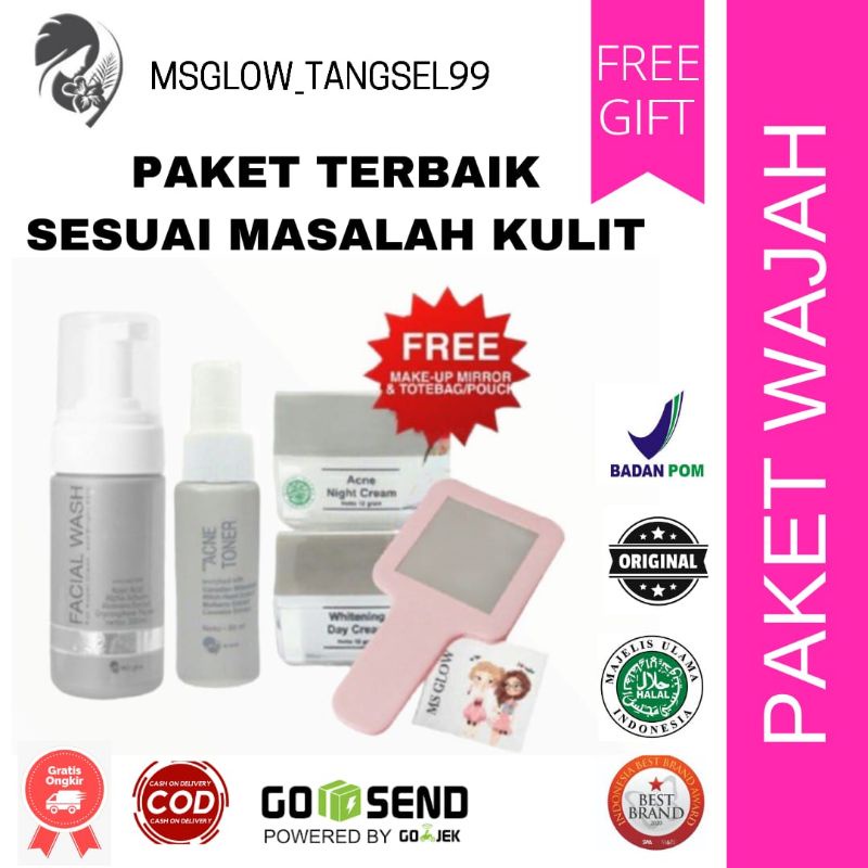 Jual Paket Wajah Ms Glow Original Paket Acne Paket Luminous Paket