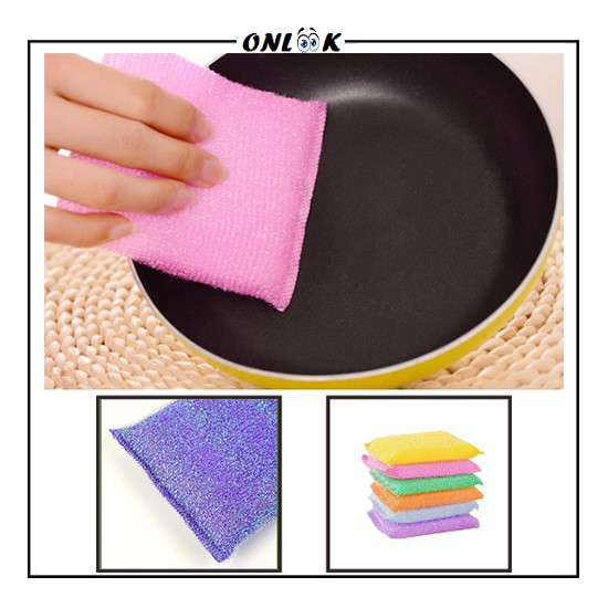 Jual Spons Cuci Piring Warna Warni Spon Jaring Sponge Sabut Pembersih