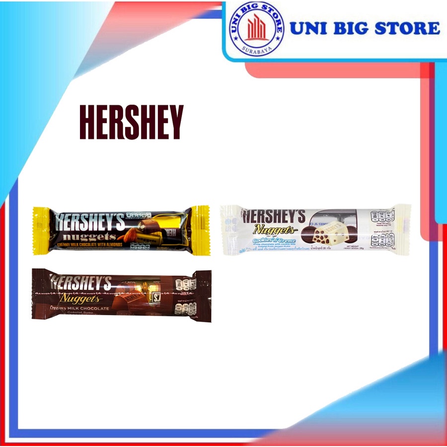 Jual Hersheys Nuggets Creamy Milk Chocolate Almonds Gr Cookies