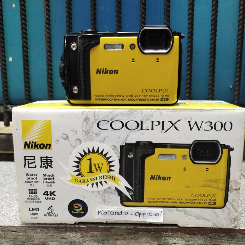 Jual Nikon Coolpix W300 Kamera Waterproof 4K WiFi Bluetooth GPS