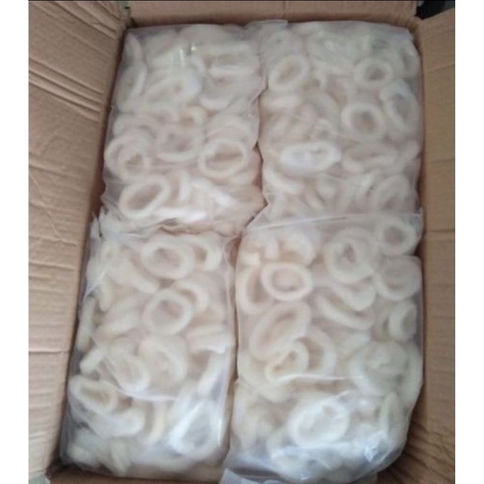 Jual FROZEN FOODS Cumi Potong Squid Ring Cumi Ring 500g 1kg Shopee