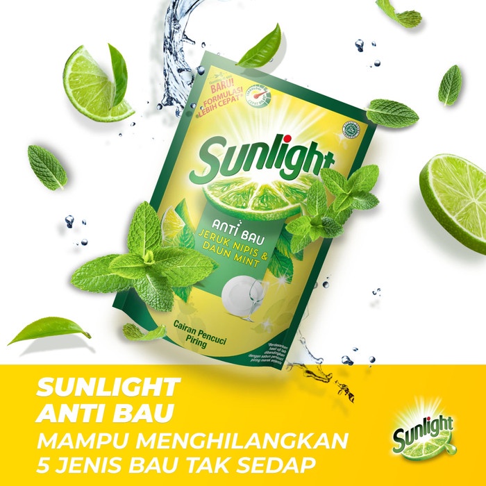 Sunlight Sabun Pencuci Piring Mint Anti Bau 210 Ml SIPLah