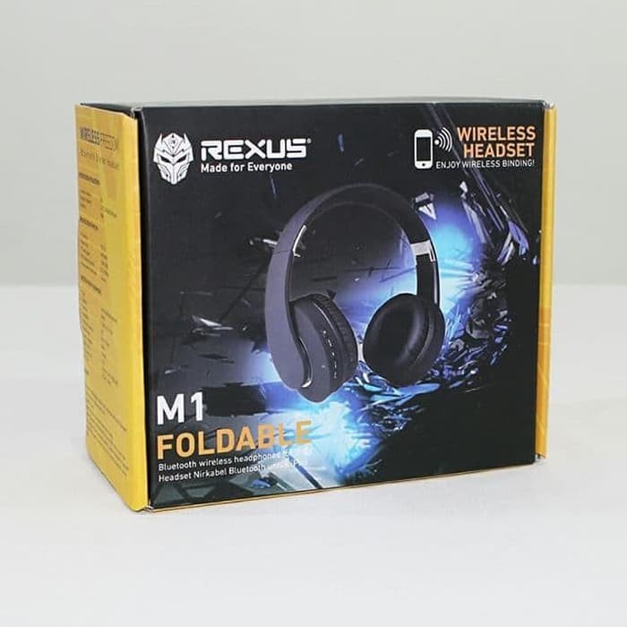 Jual REXUS M1 WIRELESS HEADSET GAMING BLUETOOTH Hitam Shopee Indonesia