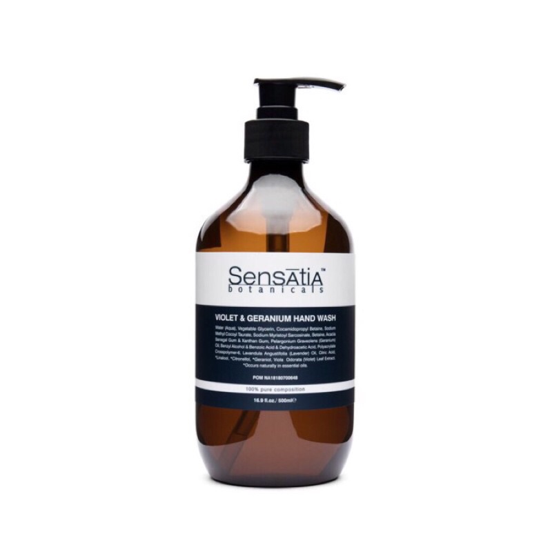 Sensatia Botanicals Violet Geranium Hand Wash 500 Ml Shopee Indonesia